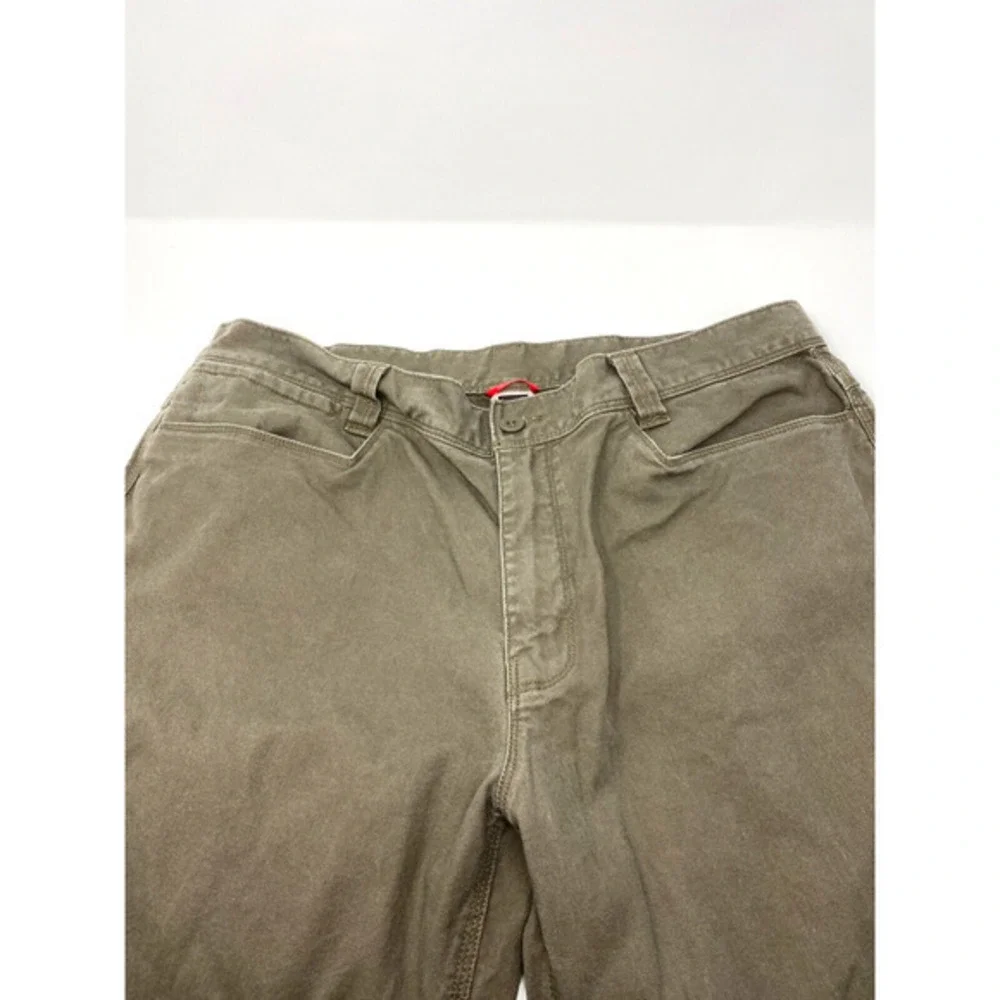 The North Face Mens Green Heavy Canvas Pants Size 38 Short Outdoor Field‎ Hiking